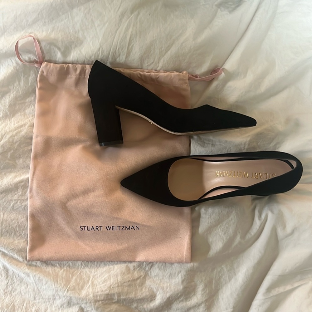 Stuart Weitzman Laney 75 Pump - Black - size 10